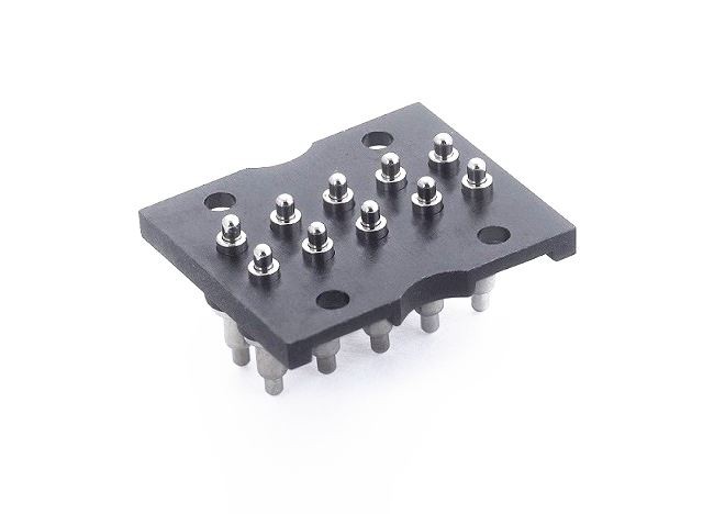 Double-head 10 pin spring Pogo Pin connector Double-head 10 pin spring Pogo Pin connector