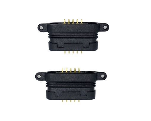 Fjaðurhlaðinn húsnæði Pogo pinnatengi