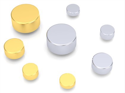 Gegnheilhúðuð gull Pogo pinna