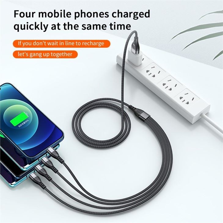 4 in 1 Flash Charging Fast Charge Cable