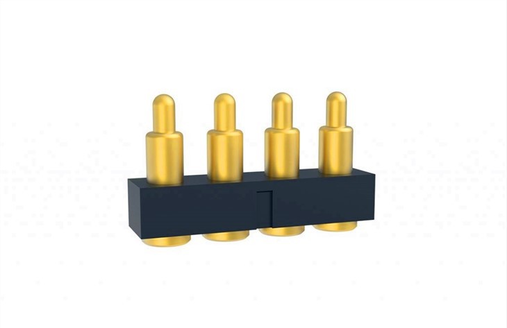 4 Pin Plated Gold Magnetic Coonector