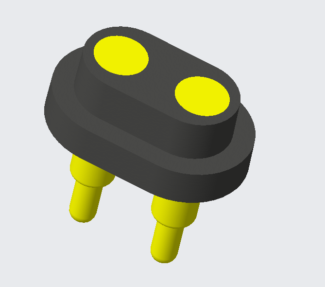 2Pins vatnsheldur PogoPin tengi