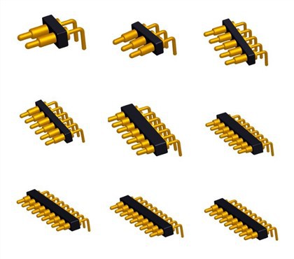 Sping-hlaðinn rétthyrndur Pogo pinnatengi