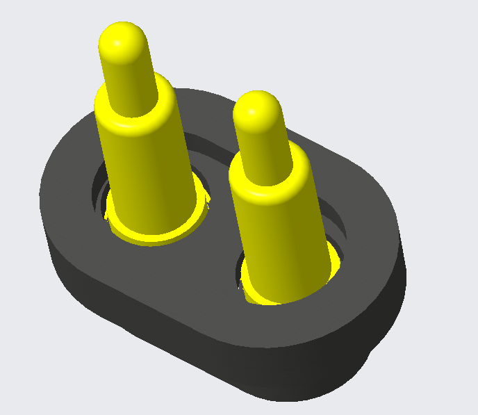 Vatnsheldur karl- og kvenkyns Pogo pinnatengi